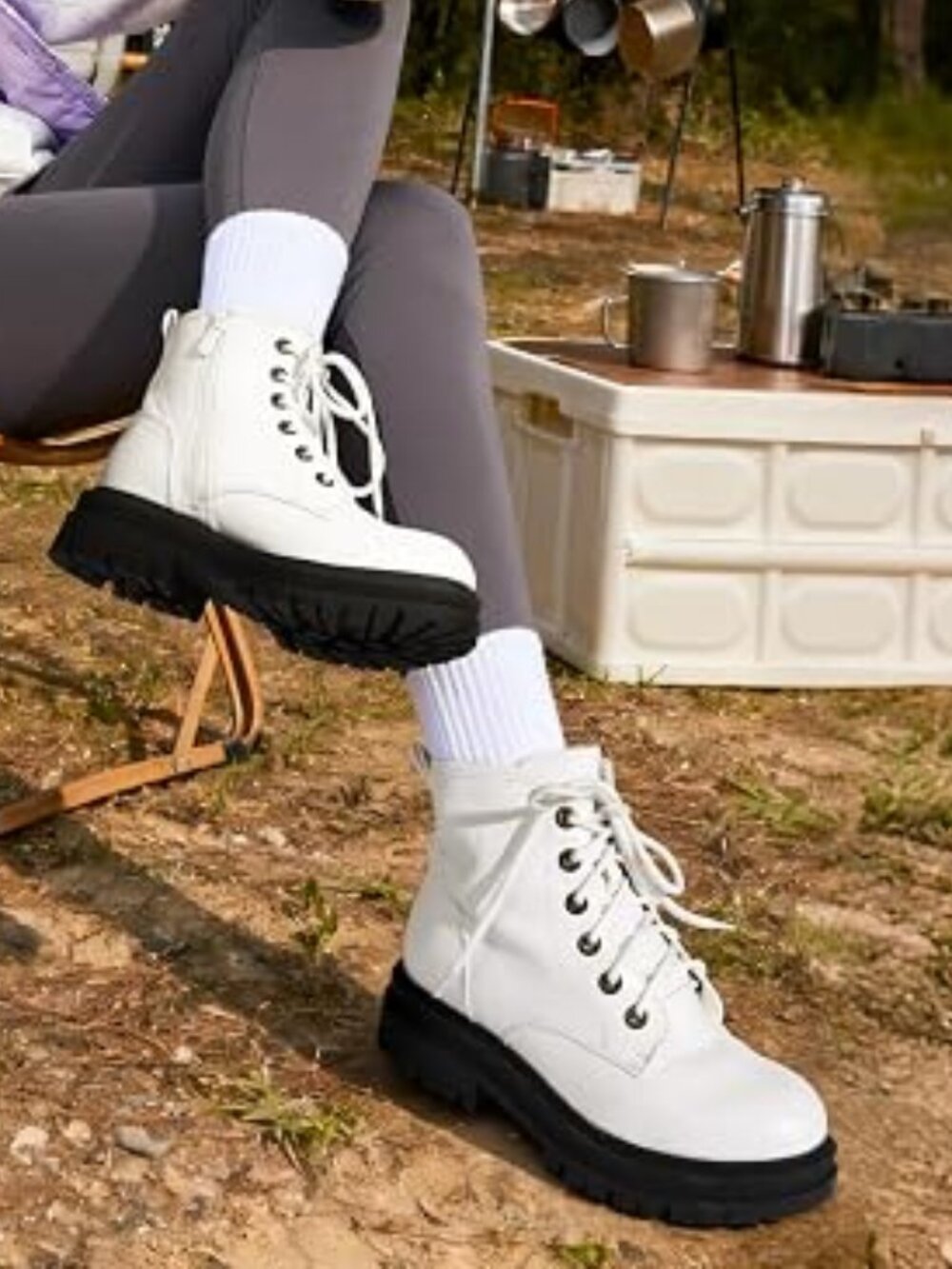 Women's Combat Boots Lace-up Ankle Boots